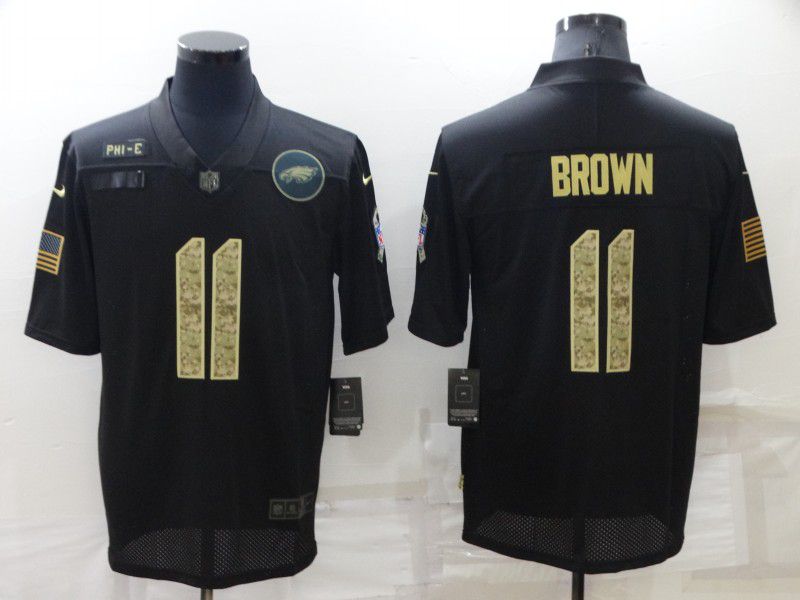 Men Philadelphia Eagles #11 Brown Black camo Nike Limited NFL Jersey
